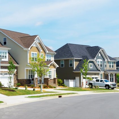 Real Estate Neighborhood street shot