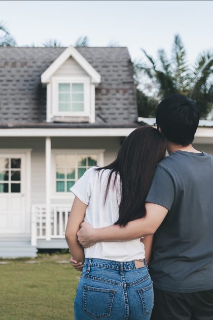 Couple just bought a home